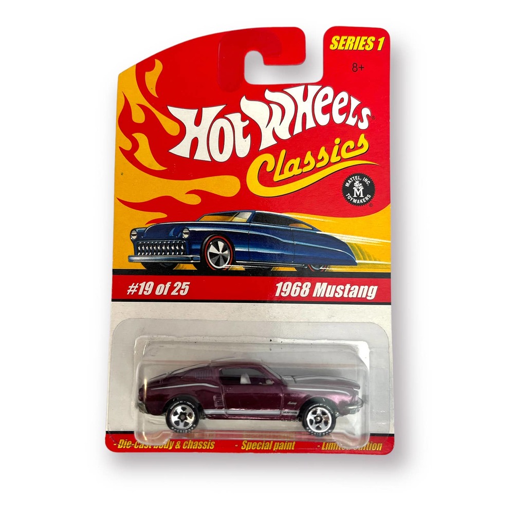 2004 Hot Wheels Classics Series 1 19/25 1968 MUSTANG Purple w/GDYR Chrome NOC